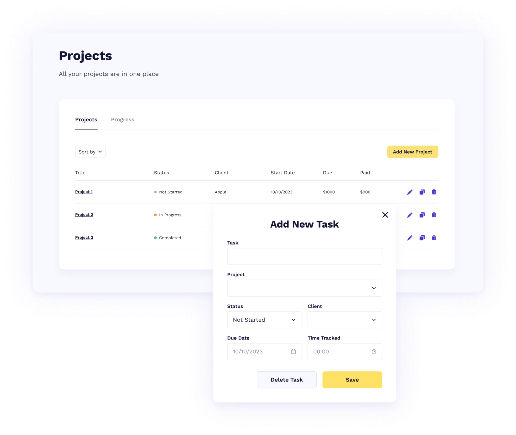 Manage projects & tasks - Owledge