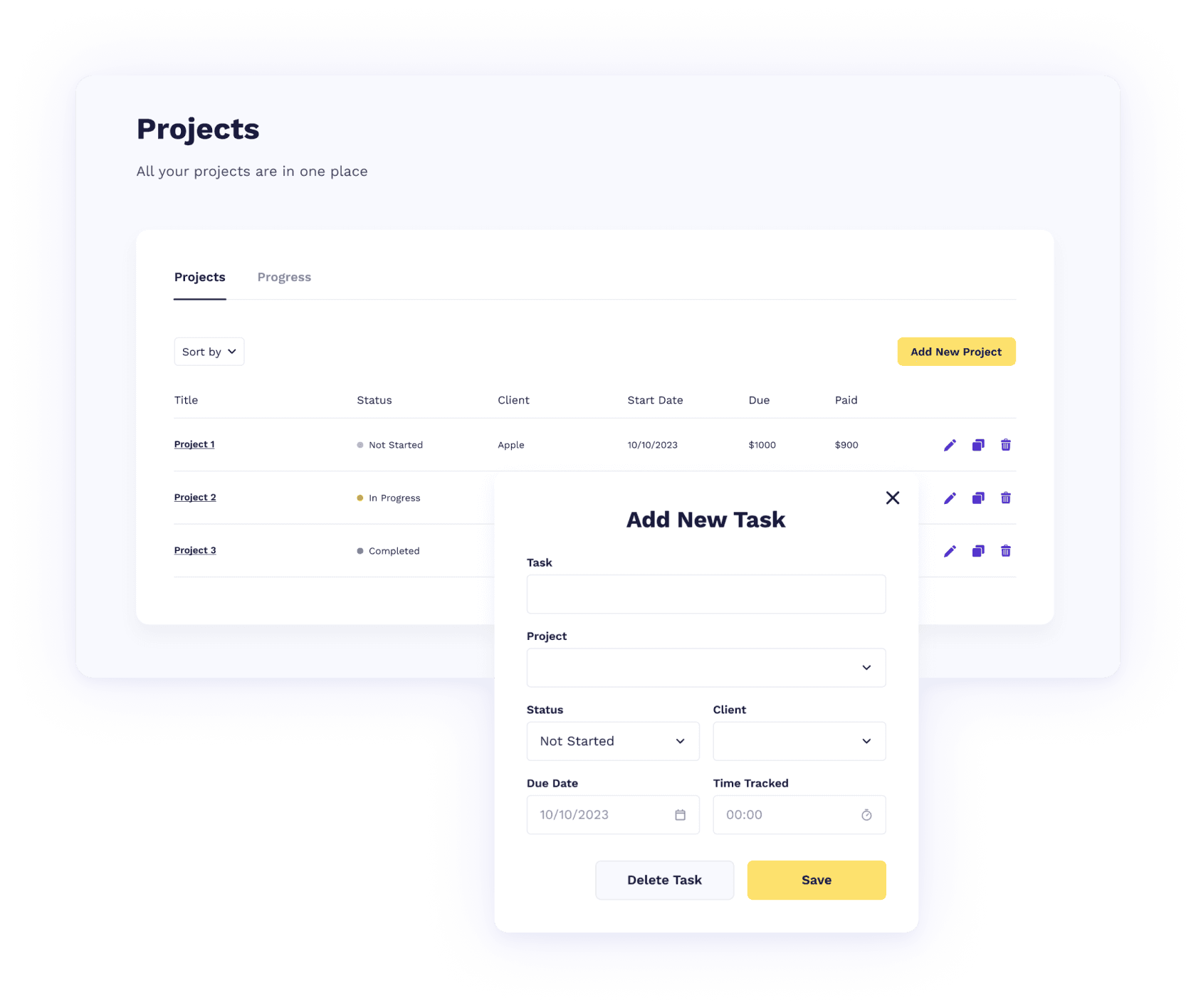 Manage projects & tasks - Owledge